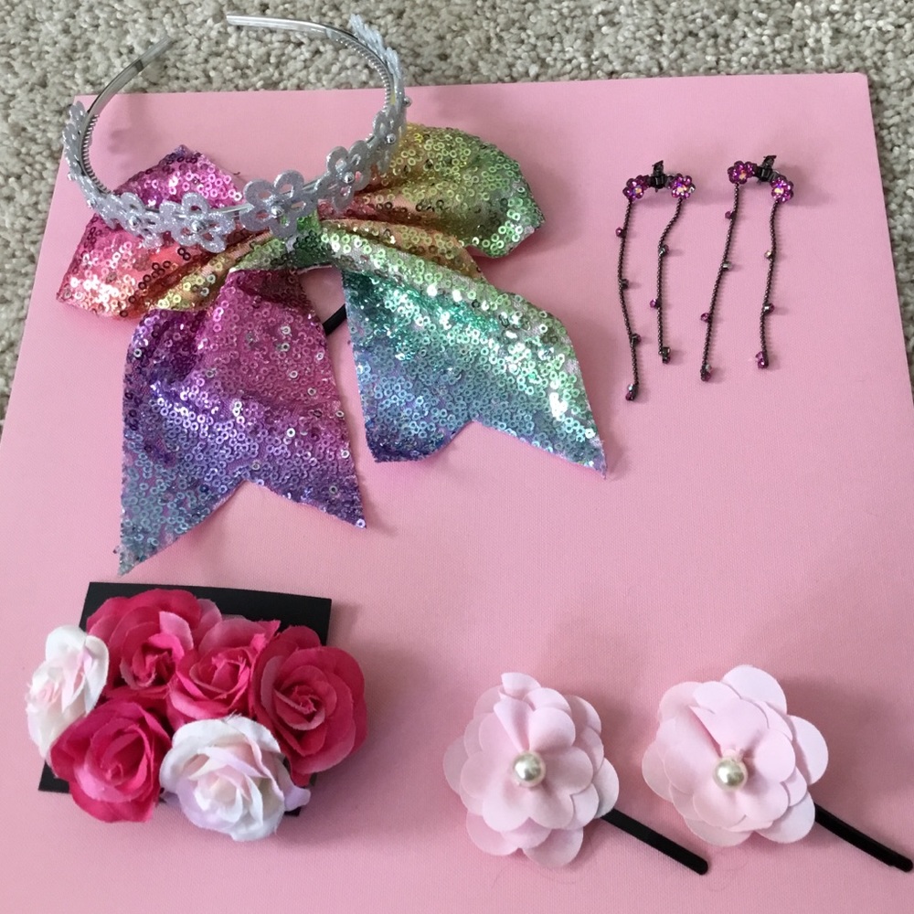 Pinks and Roses 🌹 Girls Hair Set